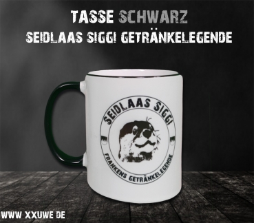 XXUwe-Seidlaas Siggi Tasse (Farbe: schwarz Heimspieledition)